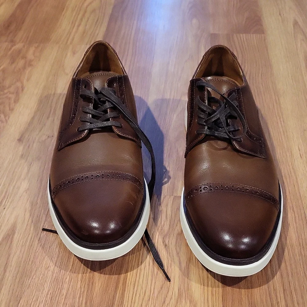 New Allen Edmonds Mens Caleb Lace-up Hybrid Derby Shoes Size 11.5